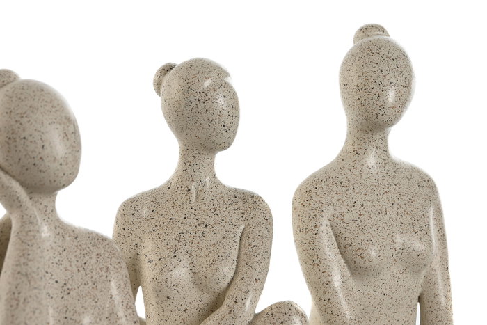 DKD Home Decor Figura de Resina Yoga Surtida Marfil