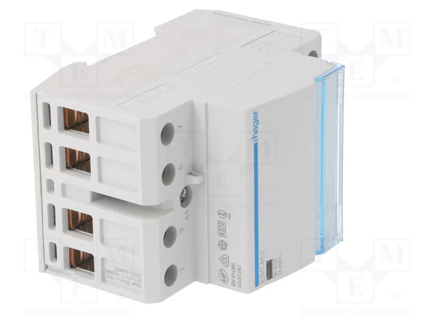 HAGER Contactor ESC 4-polar de instalación 63A 230VAC NO x4