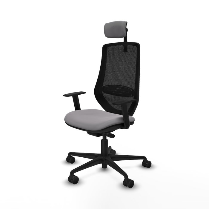PIQUERAS Y CRESPO Silla de oficina Mardos Gris y Negro
