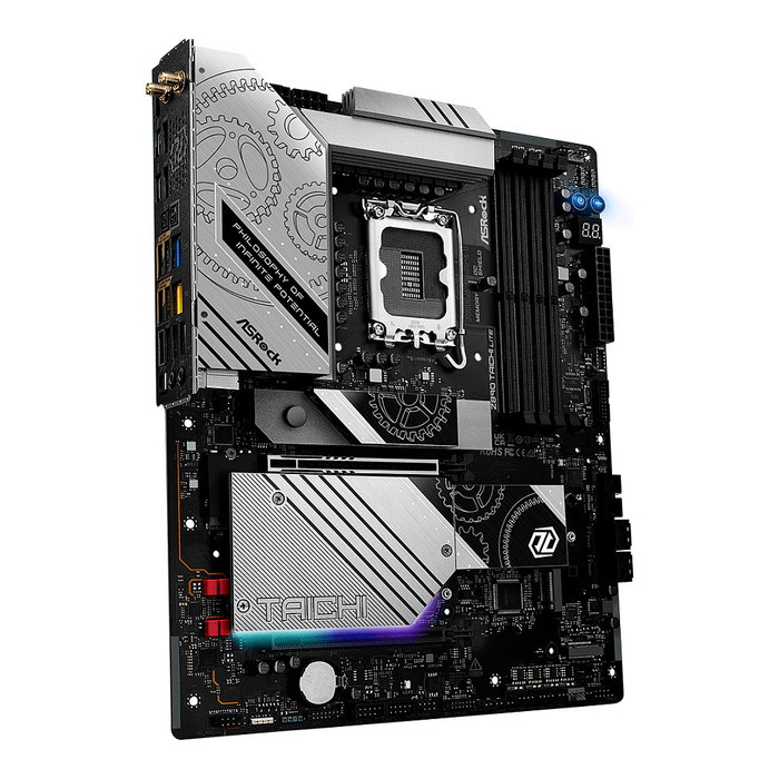 ASRock Z890 TAICHI Lite Placa Base ATX Intel LGA 1851 Z890 para Intel Core Ultra Series 2, WiFi 7, Bluetooth 5.4, 6x M.2, DDR5 9600MHz, 2.5GbE