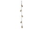 DKD Home Decor Campana de Hierro y Cuerda con 5 Campanas, Dorado