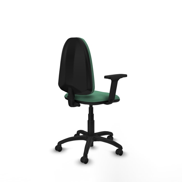 PIQUERAS Y CRESPO Silla de oficina Aýna Verde esmeralda con Brazos 2D