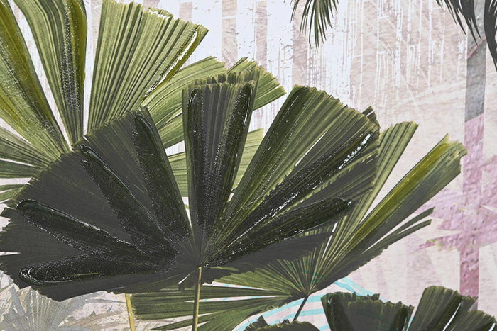 DKD Home Decor Cuadro de Palmeras en Lienzo 103x4,5x143 (Surtido de 2 unidades)