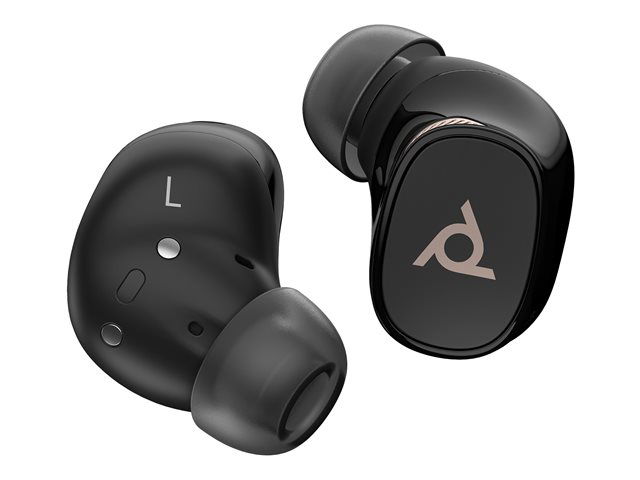Poly Voyager Free 20 Auriculares Inalámbricos Bluetooth con Cancelación Activa de Ruido (ANC), Hasta 42h Batería, Carga Inalámbrica Qi, Negro