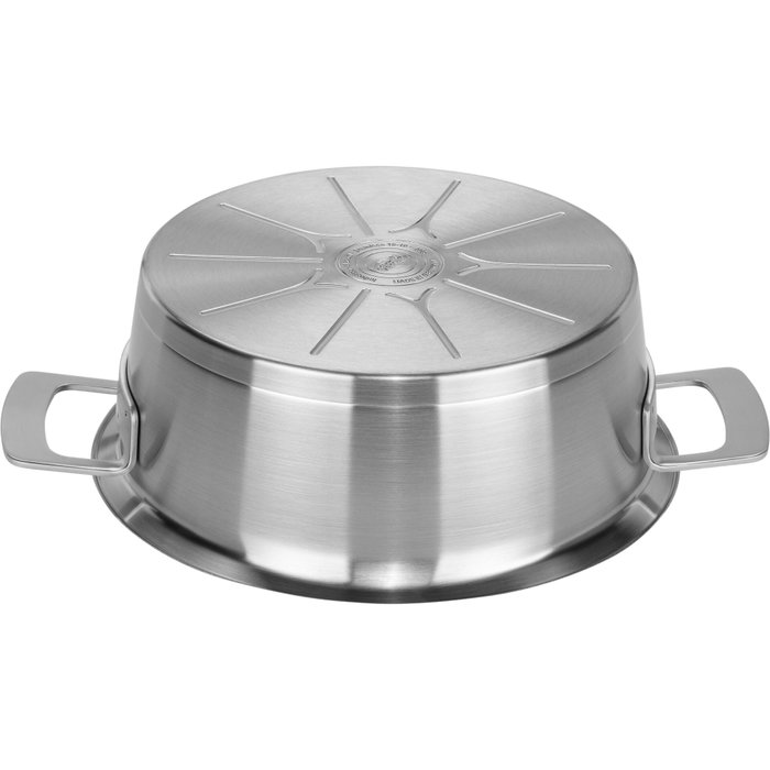 Fissler Phi Collection Olla de asar con tapa de vidrio 24 cm, 3,9L