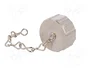 HARTING Tapa de protección con cadena de metal para conectores M23
