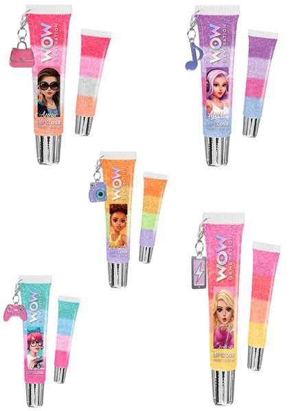 Wow Generation Brillo Labial Lip Gloss con Colgante para Niñas - Modelos Surtidos