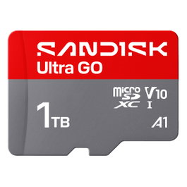 Sandisk Ultra GO 1 TB MicroSDXC UHS-I Gris, Rojo