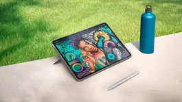 Logitech Combo Touch Funda con Teclado y Trackpad para iPad Air 11" (M2) - Teclado QWERTY Internacional EE.UU. Retroiluminado, Smart Connector, Oxford Grey