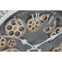 DKD Home Decor Reloj de Pared de Hierro Plateado y Negro 47x50 cm