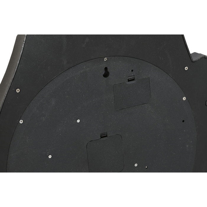 DKD Home Decor Reloj de Pared de Hierro Plateado y Negro 47x50 cm