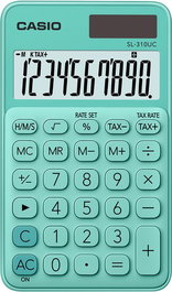 Calculadora De Bolsillo Casio 10 Digitos Sl-310 Uc Verde