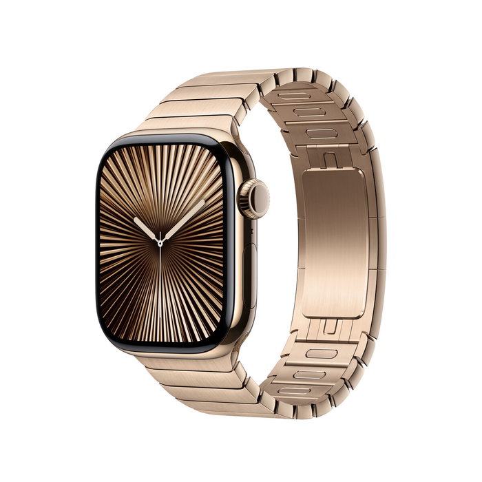 Apple Reloj 42mm con pulsera de eslabones dorada