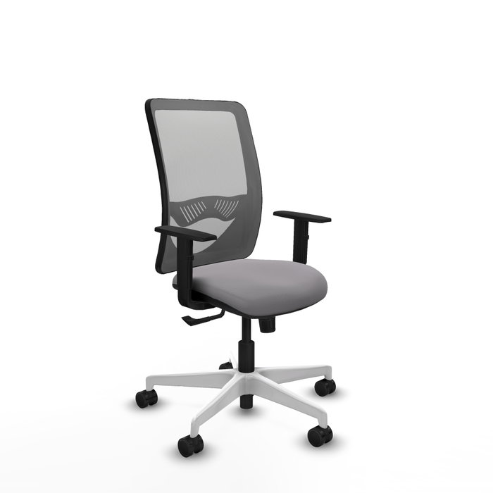 PIQUERAS Y CRESPO Silla de oficina Zulema con mecanismo Sincro y tapizado en Similpiel Gris PIQUERAS Y CRESPO Silla de oficina Zulema con mecanismo Sincro y tapizado en Similpiel Gris