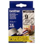 Brother TZe121 Cinta laminada transparente/negro 9 mm