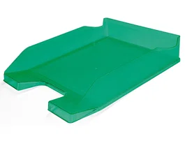 Q-connect Bandeja sobremesa plástico verde transparente
