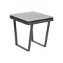 DKD Home Decor Mesita Auxiliar de Metal y Cerámica Blanca