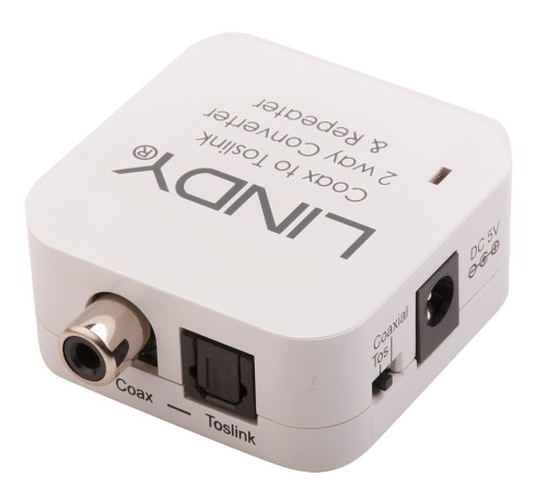 Lindy 70411 Convertidor SPDIF a RCA y Toslink Blanco Lindy 70411 Convertidor SPDIF a RCA y Toslink Blanco