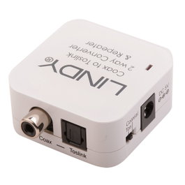 Lindy 70411 Convertidor SPDIF a RCA y Toslink Blanco