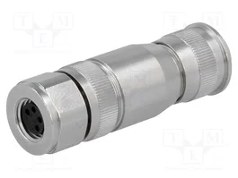 HARTING Conector M8 hembra 4 pines recto IP67