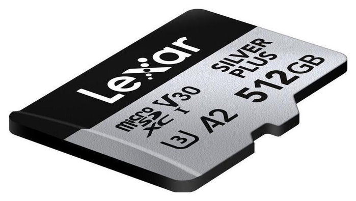 Lexar Professional SILVER PLUS 512 GB MicroSDXC UHS-I Lexar Professional SILVER PLUS 512 GB MicroSDXC UHS-I