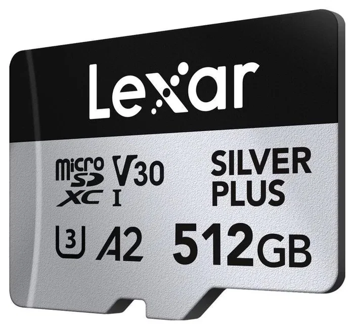 Lexar Professional SILVER PLUS 512 GB MicroSDXC UHS-I Lexar Professional SILVER PLUS 512 GB MicroSDXC UHS-I