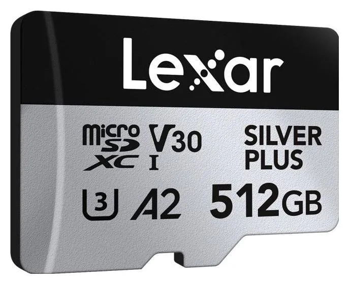 Lexar Professional SILVER PLUS 512 GB MicroSDXC UHS-I Lexar Professional SILVER PLUS 512 GB MicroSDXC UHS-I