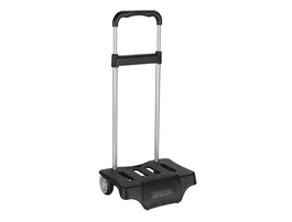 Safta Carro Portamochilas Negro, Carrito o Carro de Transporte para Mochilas y Equipaje (300x230x850 mm)