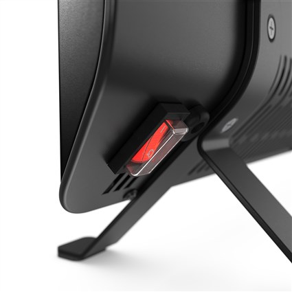 Duux DXCH15 Calefactor Edge Smart 2.000W Blanco, Calentamiento por Convección Rápida, Resistente a Salpicaduras IP24, Control Inteligente y Temporizador