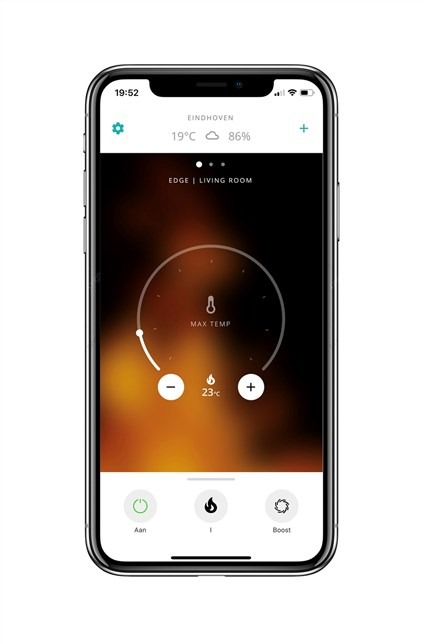 Duux DXCH15 Calefactor Edge Smart 2.000W Blanco, Calentamiento por Convección Rápida, Resistente a Salpicaduras IP24, Control Inteligente y Temporizador