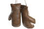 DKD Home Decor Guantes de Boxeo de Piel Marrón