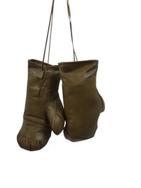 DKD Home Decor Guantes de Boxeo de Piel Marrón