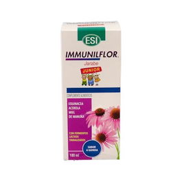 TREPATDIET-ESI Immunilflor Jarabe Junior 180Ml con Equinácea Acerola Miel de Manuka para Sistema Inmune