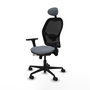 PIQUERAS Y CRESPO Silla de oficina Jorquera con mecanismo Sincro/Traslack, Gris y Negro