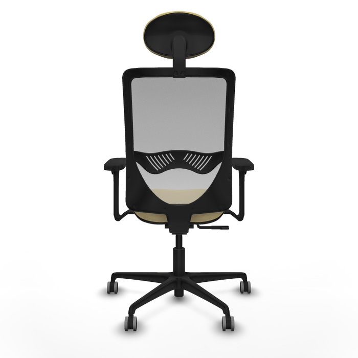 PIQUERAS Y CRESPO Silla de oficina Zulema con mecanismo Sincro, Crema y Gris PIQUERAS Y CRESPO Silla de oficina Zulema con mecanismo Sincro, Crema y Gris
