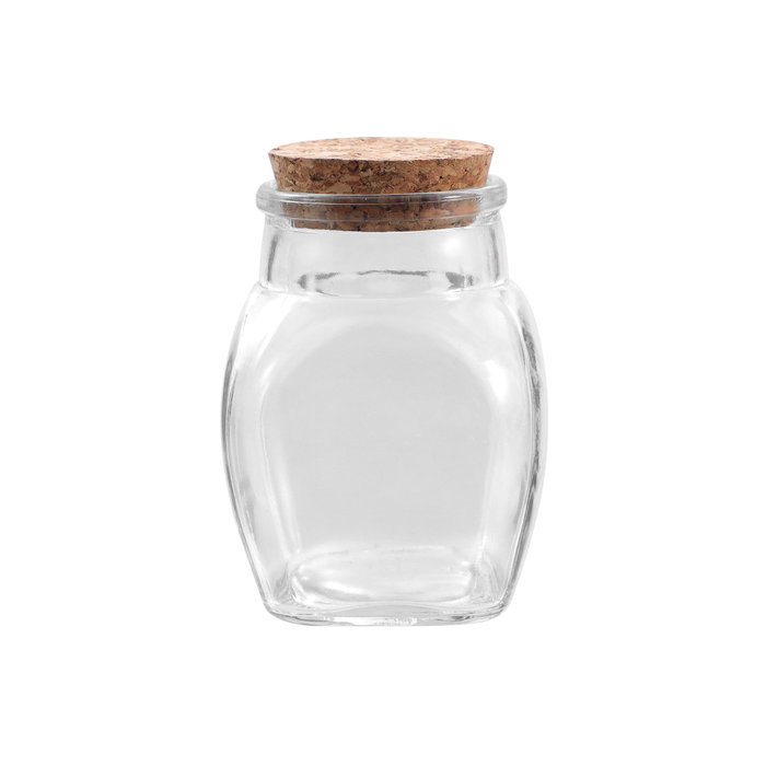 La Mediterranea Tarrito de Vidrio con Tapón de Corcho 110ml