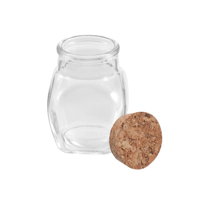 La Mediterranea Tarrito de Vidrio con Tapón de Corcho 110ml
