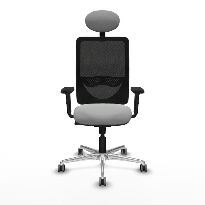PIQUERAS Y CRESPO Silla de oficina Zulema con mecanismo Sincro, Gris claro y Negro PIQUERAS Y CRESPO Silla de oficina Zulema con mecanismo Sincro, Gris claro y Negro