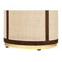 DKD Home Decor Mesa Comedor Sixties Mango y Fibra Natural 200x76x100 cm