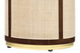 DKD Home Decor Mesa Comedor Sixties Mango y Fibra Natural 200x76x100 cm