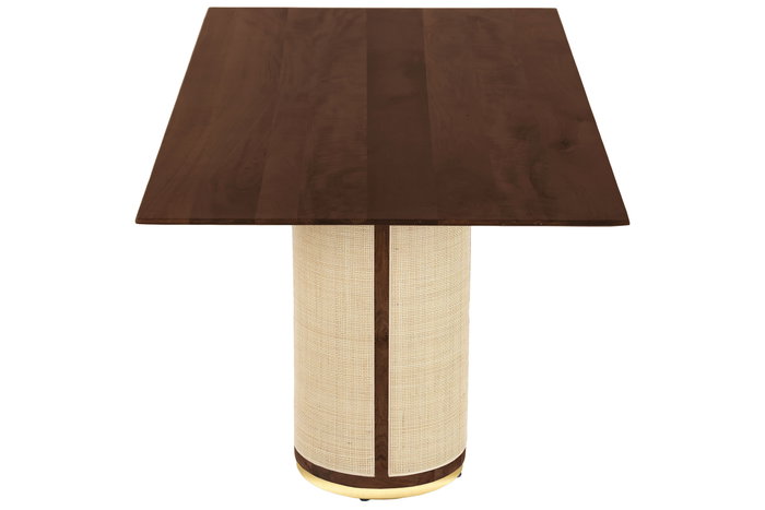 DKD Home Decor Mesa Comedor Sixties Mango y Fibra Natural 200x76x100 cm DKD Home Decor Mesa Comedor Sixties Mango y Fibra Natural 200x76x100 cm