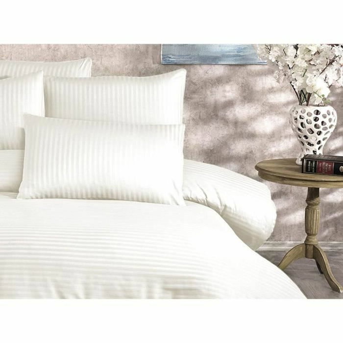 Aucune Juego de Cama Crema con Funda Nórdica y 2 Fundas de Almohada Aucune Juego de Cama Crema con Funda Nórdica y 2 Fundas de Almohada