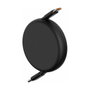 Baseus Free2Draw Cable USB C a USB C Retráctil 100W 1m Negro