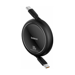 Baseus Free2Draw Cable USB C a USB C Retráctil 100W 1m Negro