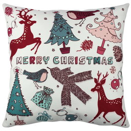 Aberto Design Cojín 43x43 cm 50% Algodón 50% Poliéster Relleno Silicona