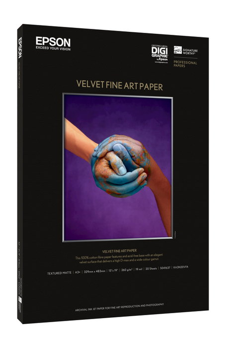 Epson Velvet Fine Art Paper A3+ 260 g/m² 20 Hojas