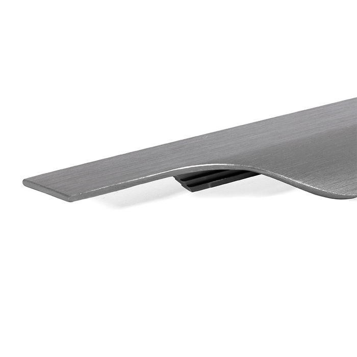 Viefe Tirador Embutir Vector Gris Cepillado Largo Long. 297Mm