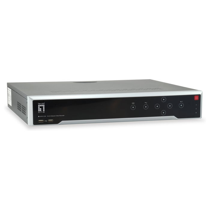 Level One NVR-1316 Videograbador de Red 16 Canales hasta 12MP H.265/H.264+ MPEG4 LINUX embebido 256 Mbit/s Level One NVR-1316 Videograbador de Red 16 Canales hasta 12MP H.265/H.264+ MPEG4 LINUX embebido 256 Mbit/s