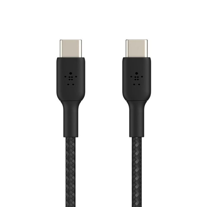 Belkin CAB004BT1MBK Boost Charge USB-C a USB-C Cable Trenzado Negro 1m - Certificado USB-IF