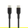 Belkin CAB004BT1MBK Boost Charge USB-C a USB-C Cable Trenzado Negro 1m - Certificado USB-IF